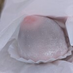 七条ふたば - さあ、ピンクのいちご大福実食です