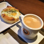 サンマルクカフェ - 目玉焼きデニッシュセット（５００円）２０２５年３月