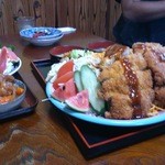 Chuukahan tenmiyoshi - トルコライス大盛り（８５０円＋５００円）横から