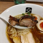 中華そば 髙野 - 照焼の鶏モモ肉チャーシュー ♪
