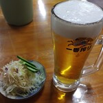 中華料理 龍府 - お得ビールセット。