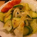 吉乃寿司 - サラダ　ドレッシングが美味しい♪