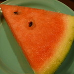 吉乃寿司 - 女将さんから　西瓜食べる～？と聞かれ「はい！」と（笑）