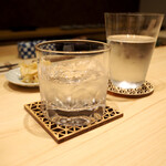 鮨 飛躍 - 芋焼酎「村尾」（ロック）