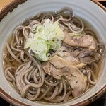 比内地鶏と肉そば 蕃山 - 比内地鶏の冷たい肉そば