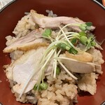 比内地鶏と肉そば 蕃山 - 比内地鶏の炊き込みご飯