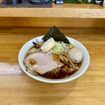 麺屋 しん蔵 - 田舎の醤油ワンタン麺 1050円  味付玉子 100円