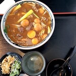 ごまそば あずみ - とりモツカレー蕎麦(1,008円)