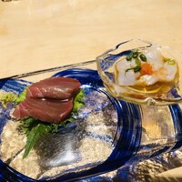 鮨 四 - かつお、ひらめ