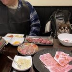 焼肉塊肉 おお津 - 愛犬と横並びで食せます。