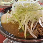 くるまやラーメン - カレーラーメン+温玉+納豆+さらしねぎ