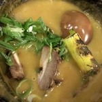 ばっこ志 - つけ麺-具材投入(2014/7)