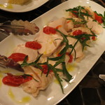オステリアラリベラ - 大山鶏のムネ肉の前菜