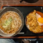 笠置そば - かき揚げ丼セット