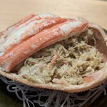 天史朗鮨 - ズワイガニ　中にかに味噌と和えた胴の身がぎっしり入っています