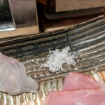 天史朗鮨 - お刺身を塩で頂きます