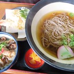 国境食堂 - 天ぷらそばミニ丼付き　1630円(税込)