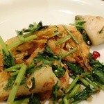 私厨房 勇 - 佐賀県産天然芝海老と山芋　香菜の炒め