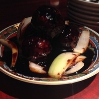 膳處漢ぽっちり - 真っ黒な黒酢の酢豚