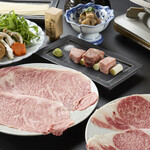 くろちく 万天 すき焼き・しゃぶしゃぶ - スライス和牛肉は口の中でほどけます。