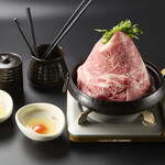 くろちく 万天 すき焼き・しゃぶしゃぶ - スライス和牛肉は口の中でほどけます。