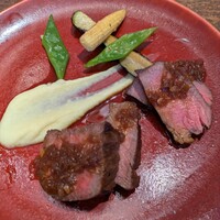 THE KINTAN STEAK - メインです。とっても柔らかくて美味しかったです