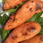 みなと市場 小松鮪専門店 - 辛子明太子を焼いてみたよ！