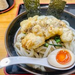 麺紡 - ぶっ掛けうおとりとん＋鶏天