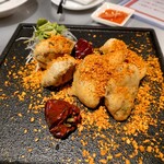 中華新式小盘 BLADE - 贅沢海鮮天ぷら（アワビ、牡蠣、海老）