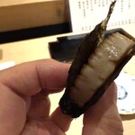 寿し処黒杉 心貫 - 【 貝柱の磯部焼 】