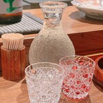 薪鳥新神戸 - 江戸切子の御猪口です