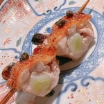 薪鳥新神戸 - 手羽先のネギ間