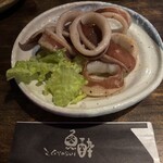 魚酔 - イカのバター焼き