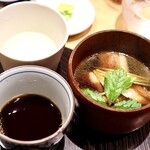 玄水 - 鴨汁と蕎麦つゆと大根絞り汁