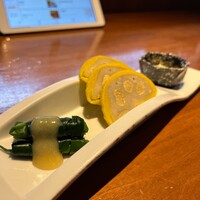 馬桜 下通り店 - 辛子蓮根&ひと文字グルグル巻き