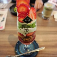 RESTAURANT 1899 OCHANOMIZU - いちごと桜色パフェ