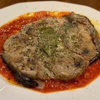 Seafood bar Ermitage 代々木店 - 「マグロテールステーキ アラビアータソース」
