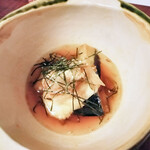 和旬菜と地酒　よし都みやこの　離れ - とろろと茄子の煮浸し