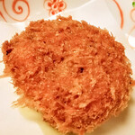 和旬菜と地酒　よし都みやこの　離れ - 春キャベツのメンチカツ