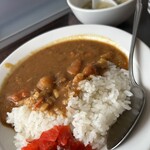 鶏龍軒 - 半カレー。中華屋のカレーらしい癖は弱め