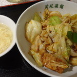 銀座 蘭苑菜館 - 回鍋肉丼：６００円