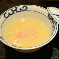 炭火割烹 庵 - 【先付①】蕪の擂り流しの茶わん蒸し。