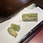 天ぷら あらたみかわ - アスパラガス