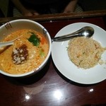 Chuuka Ryouri Hamamura - 担々麺と半炒飯のランチセット（税別930円）