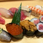 磯寿司 - ウニ、イクラなど。