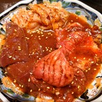 高円寺 焼肉ここち - ホルモン盛り合わせ（おすすめコース)