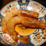 高円寺 焼肉ここち - 焼肉屋のエビ刺し（アラカルト)