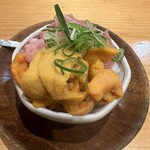 鮨 まぜき - トロと雲丹の子丼