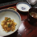 天雅 - 妻は小さなかき揚げ丼で。