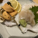 魚がし鮨 - 活ホタテ刺身（950円）
